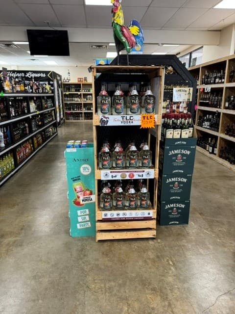 Featured vodka display
